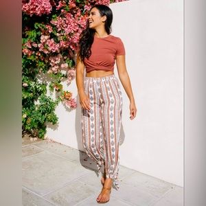 Sozy Reese Pant in Peach Combo, size small